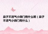 鼻子不透氣小竅門有什么呢（鼻子不透氣小竅門有什么）