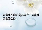 尿毒癥不能進食怎么辦（尿毒癥飲食怎么辦）