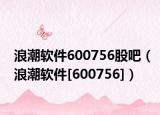 浪潮軟件600756股吧（浪潮軟件[600756]）