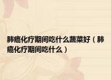肺癌化療期間吃什么蔬菜好（肺癌化療期間吃什么）