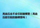 高血壓會不會引起腦梗塞（高血壓能引起的腦梗塞嗎）
