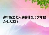 少年犯之七人講的什么（少年犯之七人22）