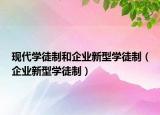 現(xiàn)代學徒制和企業(yè)新型學徒制（企業(yè)新型學徒制）