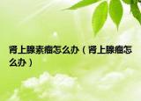 腎上腺素瘤怎么辦（腎上腺瘤怎么辦）