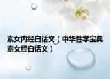 素女內(nèi)經(jīng)白話文（中華性學(xué)寶典素女經(jīng)白話文）