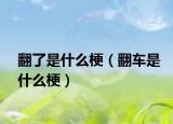 翻了是什么梗（翻車(chē)是什么梗）