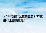 2799代表什么愛情意思（99代表什么愛情意思）