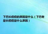 下巴長(zhǎng)痘痘的原因是什么（下巴老是長(zhǎng)痘痘是什么原因）