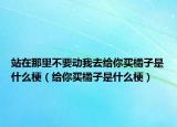 站在那里不要?jiǎng)游胰ソo你買橘子是什么梗（給你買橘子是什么梗）