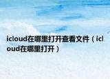 icloud在哪里打開(kāi)查看文件（icloud在哪里打開(kāi)）