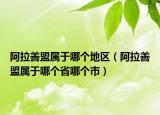 阿拉善盟屬于哪個(gè)地區(qū)（阿拉善盟屬于哪個(gè)省哪個(gè)市）