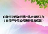 白領(lǐng)懷孕后如何進行乳房保健工作（白領(lǐng)懷孕后如何進行乳房保?。? /></span></a>
                        <h2><a href=