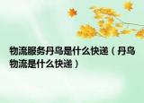 物流服務(wù)丹鳥(niǎo)是什么快遞（丹鳥(niǎo)物流是什么快遞）
