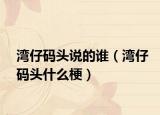 灣仔碼頭說(shuō)的誰(shuí)（灣仔碼頭什么梗）