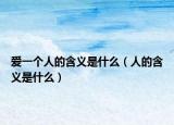 愛一個(gè)人的含義是什么（人的含義是什么）