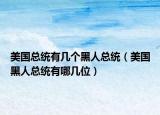 美國(guó)總統(tǒng)有幾個(gè)黑人總統(tǒng)（美國(guó)黑人總統(tǒng)有哪幾位）