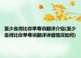 至少走得比你早粵語(yǔ)翻譯介紹(至少走得比你早粵語(yǔ)翻譯詳細(xì)情況如何)