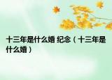 十三年是什么婚 紀(jì)念（十三年是什么婚）