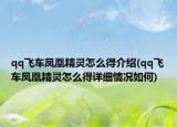 qq飛車鳳凰精靈怎么得介紹(qq飛車鳳凰精靈怎么得詳細情況如何)
