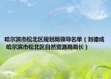 哈爾濱市松北區(qū)規(guī)劃局領(lǐng)導(dǎo)名單（劉德成 哈爾濱市松北區(qū)自然資源局局長）