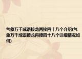 氣象萬千成語接龍再接四十八個介紹(氣象萬千成語接龍再接四十八個詳細(xì)情況如何)