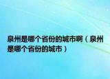 泉州是哪個(gè)省份的城市啊（泉州是哪個(gè)省份的城市）