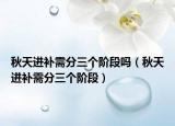 秋天進(jìn)補(bǔ)需分三個(gè)階段嗎（秋天進(jìn)補(bǔ)需分三個(gè)階段）