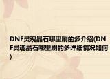 DNF靈魂晶石哪里刷的多介紹(DNF靈魂晶石哪里刷的多詳細(xì)情況如何)