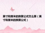 英寸和厘米的換算公式怎么算（英寸和厘米的換算公式）