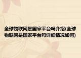 全球物聯(lián)網(wǎng)是國家平臺嗎介紹(全球物聯(lián)網(wǎng)是國家平臺嗎詳細(xì)情況如何)