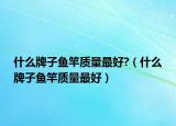 什么牌子魚竿質(zhì)量最好?（什么牌子魚竿質(zhì)量最好）