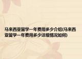 馬來西亞留學(xué)一年費(fèi)用多少介紹(馬來西亞留學(xué)一年費(fèi)用多少詳細(xì)情況如何)