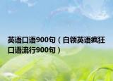 英語口語900句（白領(lǐng)英語瘋狂口語流行900句）