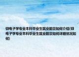 微電子學專業(yè)本科畢業(yè)生就業(yè)前景如何介紹(微電子學專業(yè)本科畢業(yè)生就業(yè)前景如何詳細情況如何)