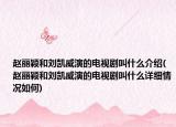 趙麗穎和劉凱威演的電視劇叫什么介紹(趙麗穎和劉凱威演的電視劇叫什么詳細情況如何)