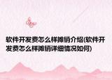 軟件開(kāi)發(fā)費(fèi)怎么樣攤銷介紹(軟件開(kāi)發(fā)費(fèi)怎么樣攤銷詳細(xì)情況如何)
