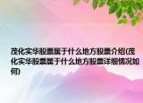 茂化實(shí)華股票屬于什么地方股票介紹(茂化實(shí)華股票屬于什么地方股票詳細(xì)情況如何)