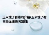 玉米餿了有毒嗎介紹(玉米餿了有毒嗎詳細情況如何)