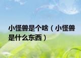 小怪獸是個啥（小怪獸是什么東西）