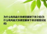 為什么電風扇太快感覺要掉下來介紹(為什么電風扇太快感覺要掉下來詳細情況如何)
