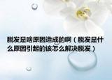 脫發(fā)是啥原因造成的?。摪l(fā)是什么原因引起的該怎么解決脫發(fā)）