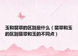 玉和翡翠的區(qū)別是什么（翡翠和玉的區(qū)別翡翠和玉的不同點）