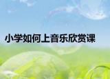 小學如何上音樂欣賞課
