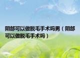 陰部可以做脫毛手術(shù)嗎男（陰部可以做脫毛手術(shù)嗎）