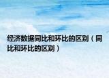 經(jīng)濟(jì)數(shù)據(jù)同比和環(huán)比的區(qū)別（同比和環(huán)比的區(qū)別）