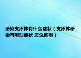 感染支原體有什么癥狀（支原體感染有哪些癥狀 怎么回事）