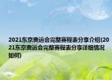 2021東京奧運會完整賽程表分享介紹(2021東京奧運會完整賽程表分享詳細(xì)情況如何)