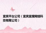 宜賓平臺(tái)公司（宜賓宜搜網(wǎng)絡(luò)科技有限公司）