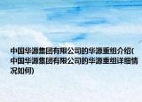 中國(guó)華源集團(tuán)有限公司的華源重組介紹(中國(guó)華源集團(tuán)有限公司的華源重組詳細(xì)情況如何)