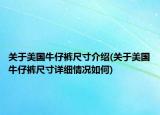 關(guān)于美國牛仔褲尺寸介紹(關(guān)于美國牛仔褲尺寸詳細(xì)情況如何)